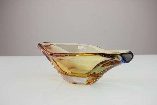 Mid-Century Glass Bowl by Josef Hospodka, 1960s-TZ-946215