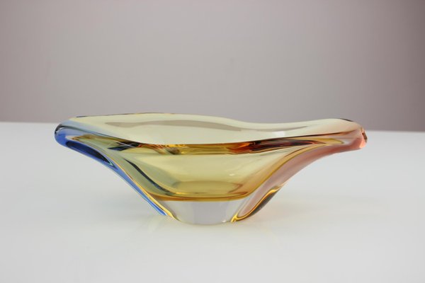 Mid-Century Glass Bowl by Josef Hospodka, 1960s-TZ-946215