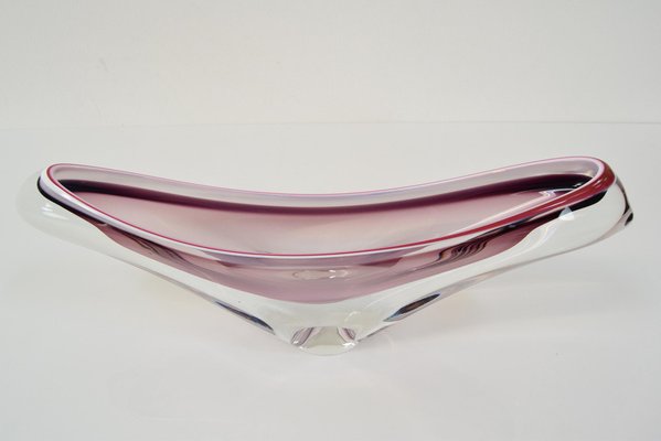 Mid-Century Glass Bowl by Josef Hospodka for Chribska, 1960s-TZ-1334988