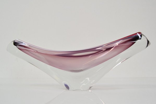 Mid-Century Glass Bowl by Josef Hospodka for Chribska, 1960s-TZ-1334988