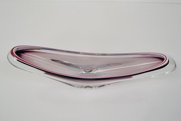 Mid-Century Glass Bowl by Josef Hospodka for Chribska, 1960s-TZ-1334988