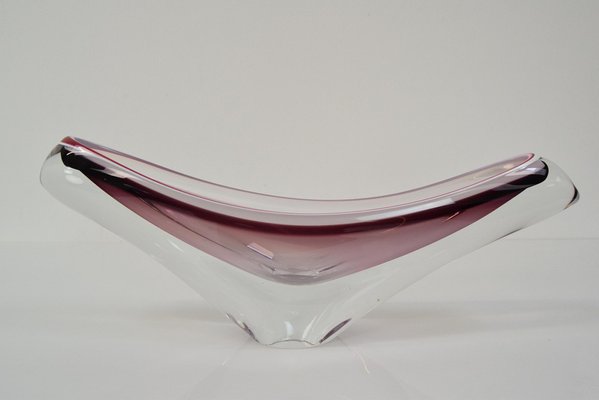 Mid-Century Glass Bowl by Josef Hospodka for Chribska, 1960s-TZ-1334988