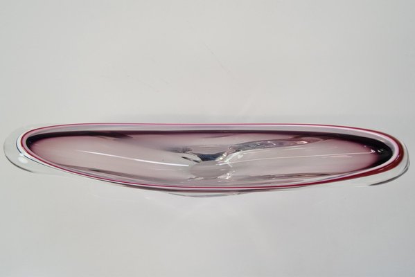 Mid-Century Glass Bowl by Josef Hospodka for Chribska, 1960s-TZ-1334988