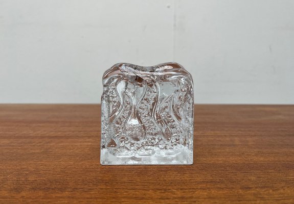 Mid-Century Glass Candleholder by Kurt Wokan for Ingrid Glas, Germany, 1960s-UAH-1823700