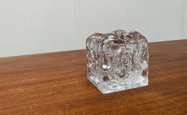 Mid-Century Glass Candleholder by Kurt Wokan for Ingrid Glas, Germany, 1960s-UAH-1823700