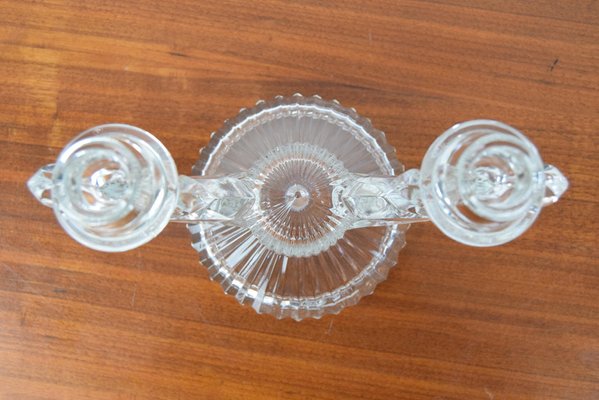 Mid-Century Glass Candlesticks Holder, 1960s-TZ-1342503