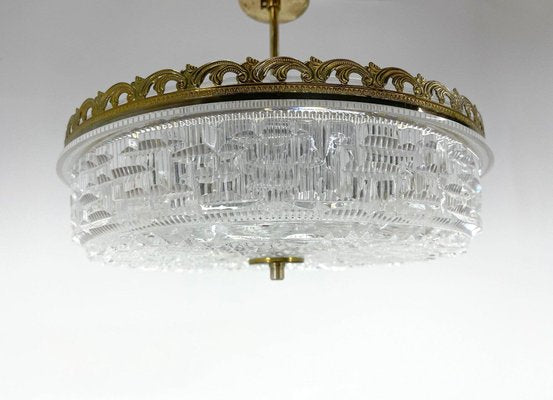 Mid-Century Glass Ceiling Lamp, 1960s-TZ-1441673