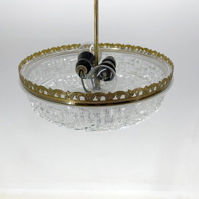 Mid-Century Glass Ceiling Lamp, 1960s-TZ-1441673