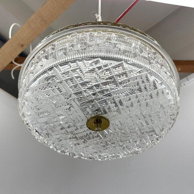 Mid-Century Glass Ceiling Lamp, 1960s-TZ-1441673