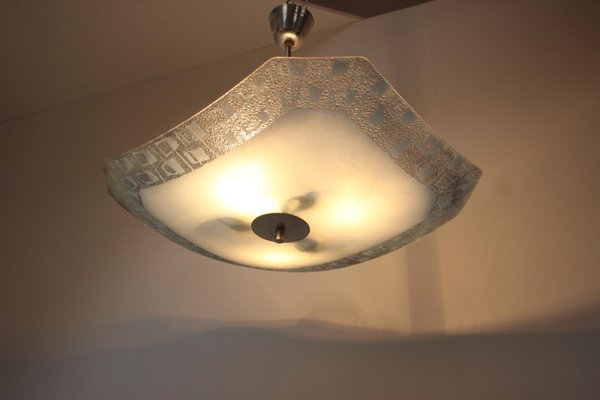 Mid-Century Glass Ceiling Lamp, 1960s-TZ-1344576