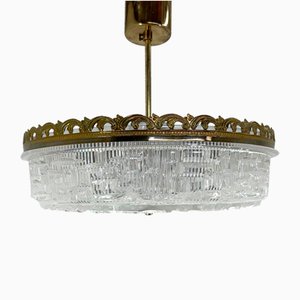 Mid-Century Glass Ceiling Lamp, 1960s-TZ-1441673