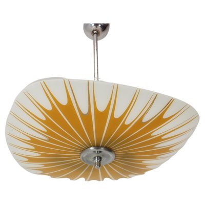 Mid-Century Glass Ceiling Lamp by Napako, 1960s-TZ-1344578