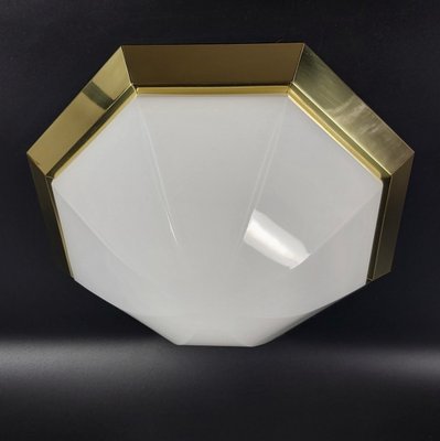 Mid-Century Glass Ceiling Light From Limburg, Germany, 1970s-BMM-1140015