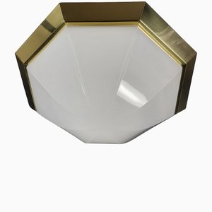 Mid-Century Glass Ceiling Light From Limburg, Germany, 1970s-BMM-1140015