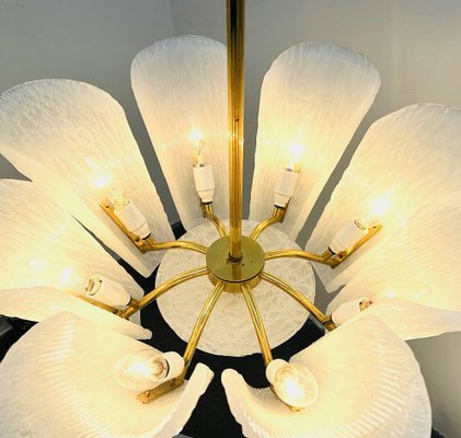 Mid-Century Glass Chandelier attributed to J.T. Kalmar, Austria, 1950s-GLD-1731675