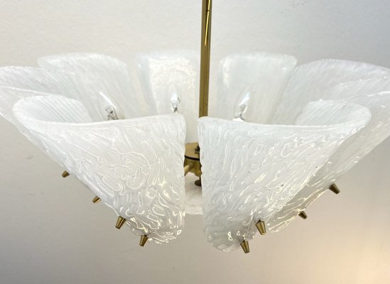 Mid-Century Glass Chandelier attributed to J.T. Kalmar, Austria, 1950s-GLD-1731675