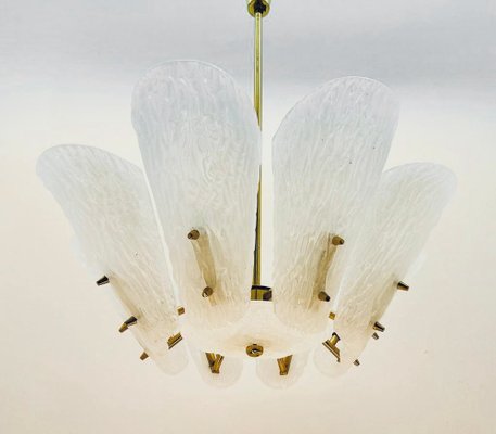 Mid-Century Glass Chandelier attributed to J.T. Kalmar, Austria, 1950s-GLD-1731675