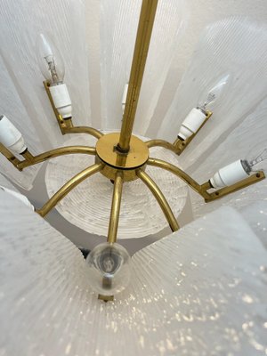 Mid-Century Glass Chandelier attributed to J.T. Kalmar, Austria, 1950s-GLD-1731675