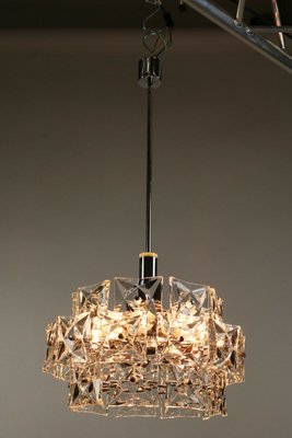 Mid-Century Glass Chandelier from Kinkeldey, 1960s-FUP-658891