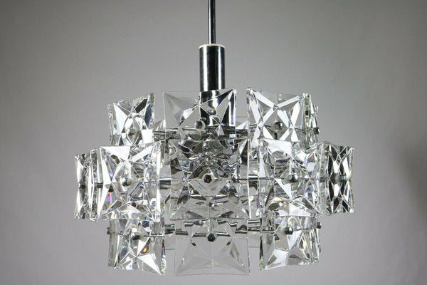 Mid-Century Glass Chandelier from Kinkeldy, 1960s-FUP-658896