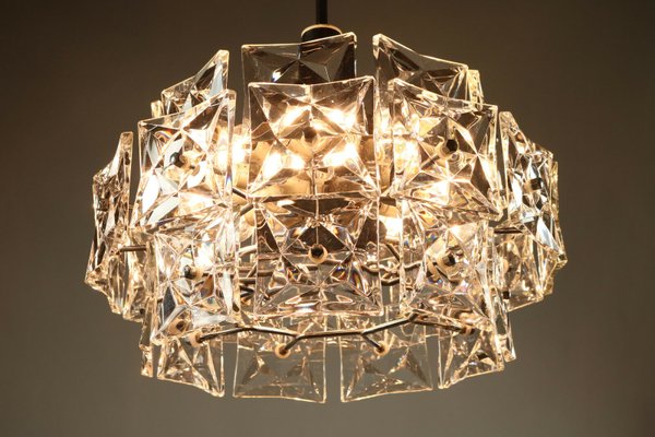 Mid-Century Glass Chandelier from Kinkeldy, 1960s-FUP-658896