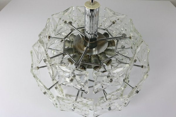 Mid-Century Glass Chandelier from Kinkeldy, 1960s-FUP-658896