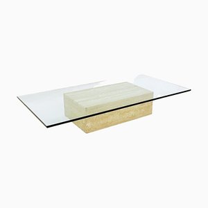 Mid-Century Glass Coffee Table, 1970s-FGA-1175886