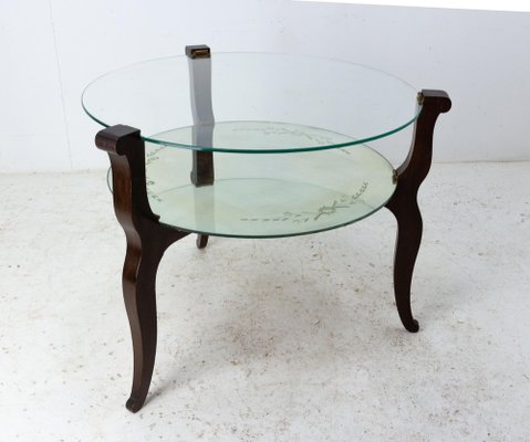 Mid-Century Glass Coffee Table, France, 1960s-RIU-1362400