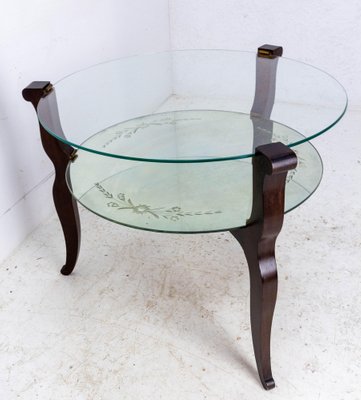 Mid-Century Glass Coffee Table, France, 1960s-RIU-1362400