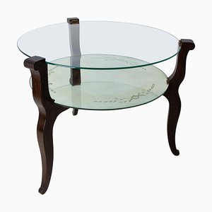 Mid-Century Glass Coffee Table, France, 1960s-RIU-1362400