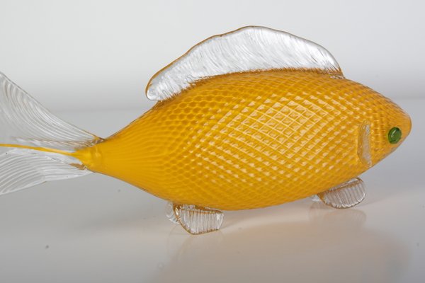 Mid-Century Glass Fish from Zelezny Brod, 1960s-ALG-694586