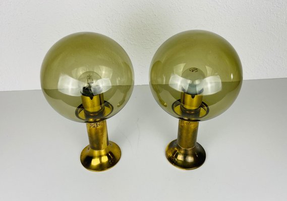 Mid-Century Glass Flush Mounts from Ott International, 1960s, Set of 2-PUK-931382