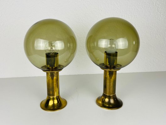 Mid-Century Glass Flush Mounts from Ott International, 1960s, Set of 2-PUK-931382