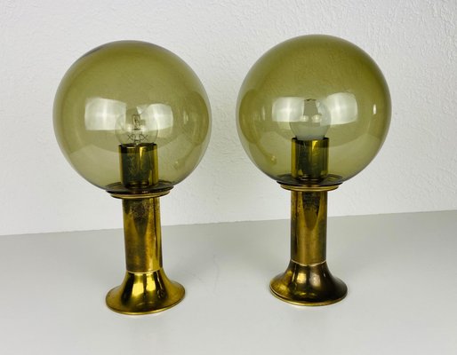 Mid-Century Glass Flush Mounts from Ott International, 1960s, Set of 2-PUK-931382