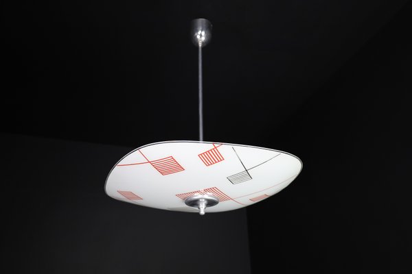 Mid-Century Glass Hanging Pendant, 1960s-TRW-1730585