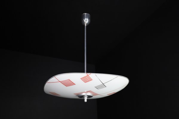 Mid-Century Glass Hanging Pendant, 1960s-TRW-1730585