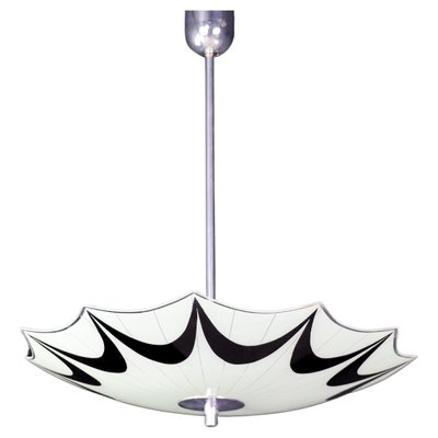 Mid-Century Glass Hanging Pendant Lamp, 1958-TRW-1725839