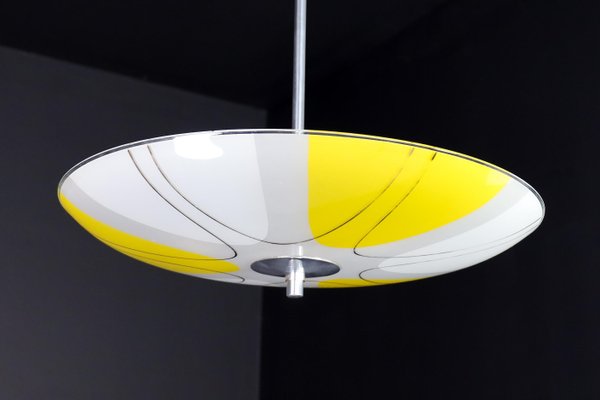 Mid-Century Glass Hanging Pendant Lamp, 1958-TRW-1725840