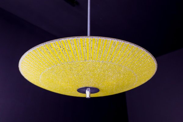 Mid-Century Glass Hanging Pendant Lamp, 1958-TRW-1725841