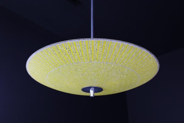 Mid-Century Glass Hanging Pendant Lamp, 1958-TRW-1725841