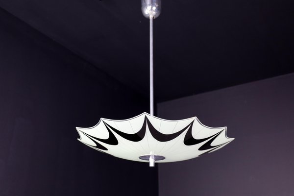 Mid-Century Glass Hanging Pendant Lamp, 1958-TRW-1725839