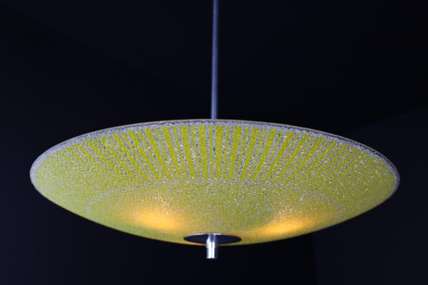 Mid-Century Glass Hanging Pendant Lamp, 1958-TRW-1725841