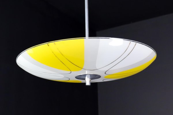 Mid-Century Glass Hanging Pendant Lamp, 1958-TRW-1725840