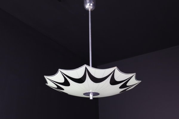 Mid-Century Glass Hanging Pendant Lamp, 1958-TRW-1725839