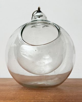 Mid-Century Glass Hanging Planter, 1960s-UAH-1771811