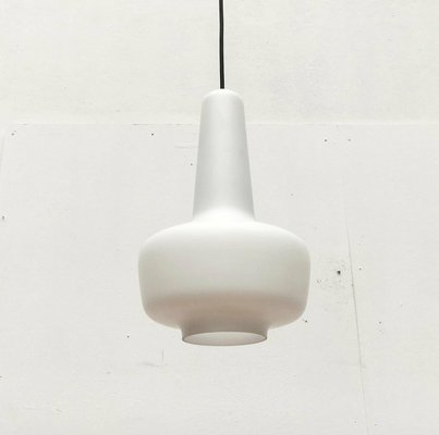 Mid-Century Glass Kreta Pendant Lamp by Jacob E. Bang for Fog & Mørup and Holmegaard, 1960s-UAH-2027943