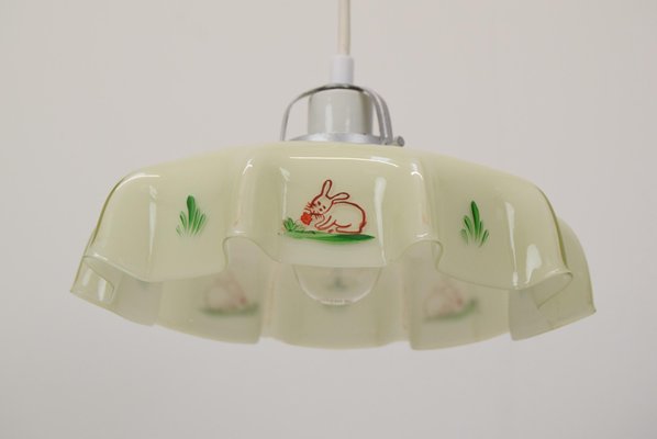 Mid-Century Glass Pendant, 1950s-TZ-1252030