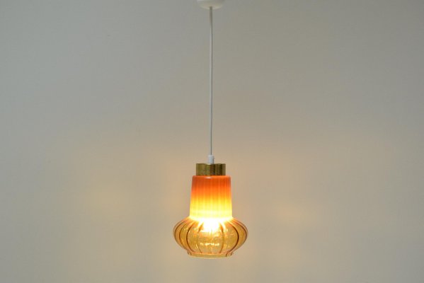 Mid-Century Glass Pendant, 1960s-TZ-1342504