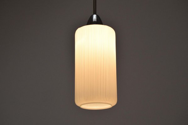 Mid-Century Glass Pendant, 1970s-TZ-834211