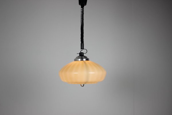 Mid-Century Glass Pendant, 1970s-TZ-862445